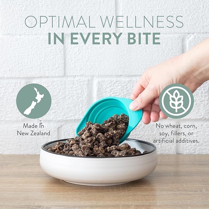 WOOF Air Dried Dog Bites -Venison Recipe Air Dried Dog Food,High Protein Venison Dog Food, Healthy Dog Food,26.5oz