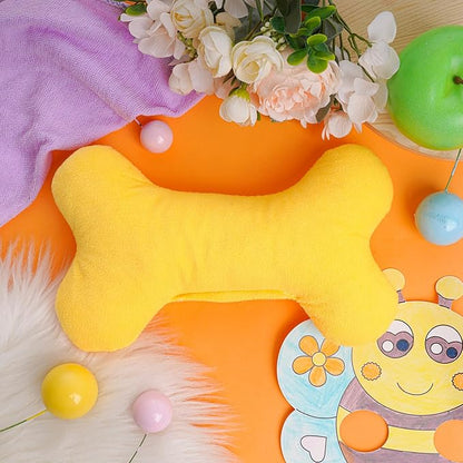 Dog Bone Pillow Bone Shape Pillow for Dogs 6 x 10 Inch Soft Calming Dog Toy for Small Medium Dogs