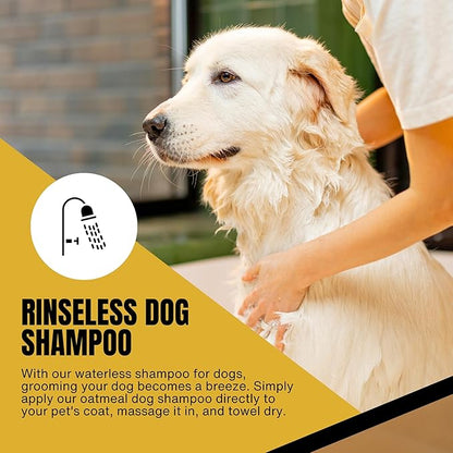 2-Pack Oatmeal Bath for Bissell Barkbath No Rinse Dog Shampoo - Natural & Waterless Dog Shampoo for Fresh & Clean Coat - Gentle Dog Dry Shampoo for Dogs - Alcohol Free Dog Wash Solution (20 Fl Oz)