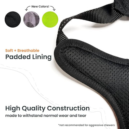 4Knines No Pull Dog Harness for XL Dogs  Adjustable Reflective Harness with Front & Back Leash Clips  Padded for Comfort  Durable, Easy Control for Walks & Training (Yellow)