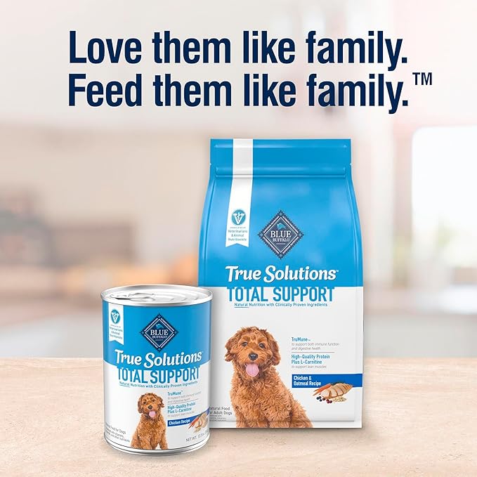 Blue Buffalo True Solutions Total Support Natural Dry Dog Food for Adult Dogs, Chicken, 11-lb. Bag