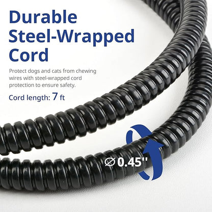 NICREW Cat Heating Pad, Temperature Adjustable Heated Cat Bed with Auto Shut Off Timer, Indoor Pet Heated Bed Mat for Cats and Dogs, 17.7 x 15.7 Inches