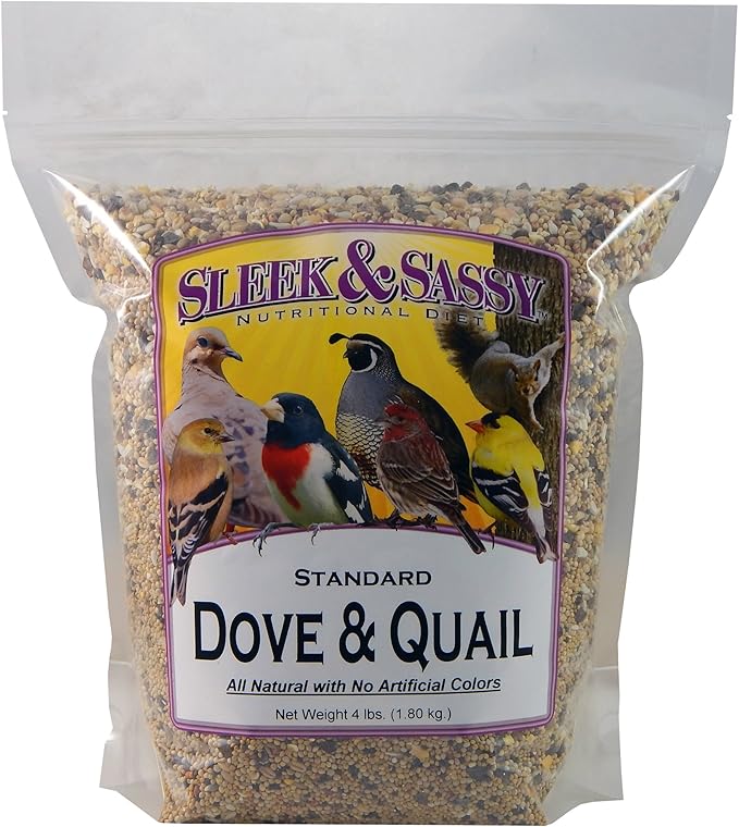 SLEEK & SASSY Dove & Quail Bird Food (4 lbs.)