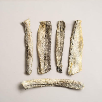 Polkadog Haddock Skins Dog & Cat Treats, Cat Snacks  Crunchy, All-Natural Treats for Dogs, Cats  Savory, Crunchy Puppy Snacks  Sustainable N. Atlantic Haddock Skin  1 lb.