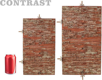 15.7 _ 11.8 inch Large Bird Perch Stand Platform, Natural Wooden Small Animals Cage Accessories, Rectangle Stand Perch Shelf for Parrot Parakeet Cockatiel Rat Hamster Guinea Pig Conures Chinchillas