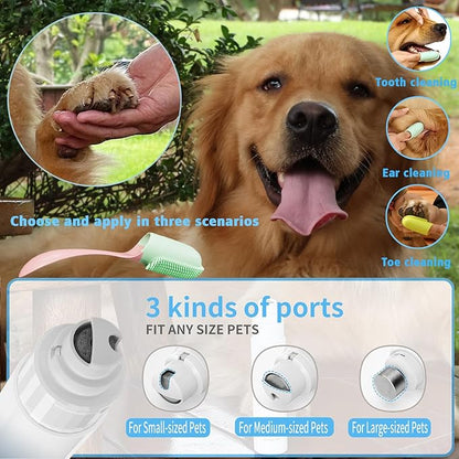 Dog Nail Grinder & Upgrade Professional with 3-Speed Adjustment Super-Quiet and Low-Vibration Pet Nail Trimmers with Forward and Reverse Functions - Safe Pause Button Wireless Type-C Charging