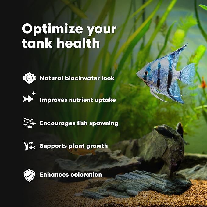 Brightwell Aquatics BlackWater Humic Fulvic Acid Supplement Simulates Natural Blackwater Conditions Supports Nutrient Uptake in Freshwater Planted Aquariums, 500 ml