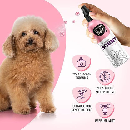 Wagging Tails 5-in-1 Baby Fresh Scent for Dogs & Cats, 6.7 fl oz | Alcohol-Free Pet Spray | Sensitive Skin Friendly & Deep Moisture Formula | Long-Lasting Scent, Non-Toxic | Suitable for All Breeds