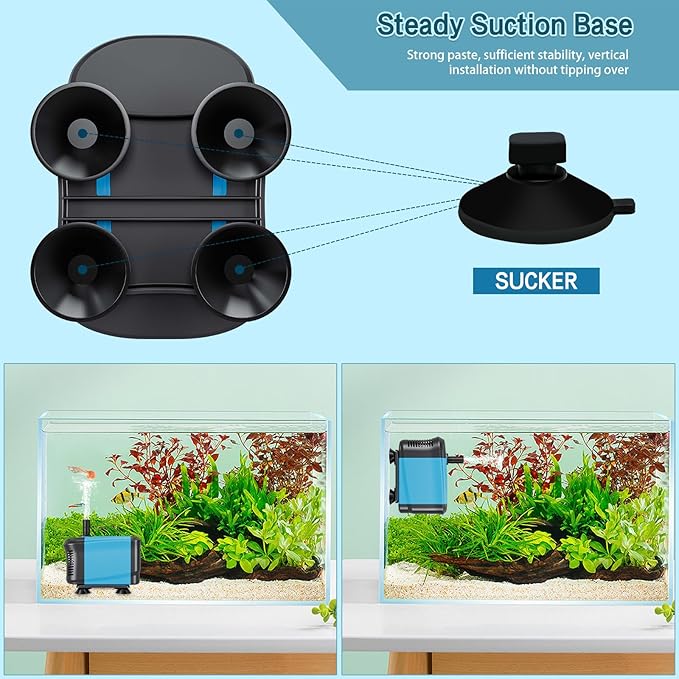 LYPHARD AQUARIUMS 40W Submersible Water Pump Flow 550GPH, High Lift 5.5ft, Ultra Quiet Pond Pumps Aquarium Pump for Fish Tank, Hydroponics, Outdoor Fountain