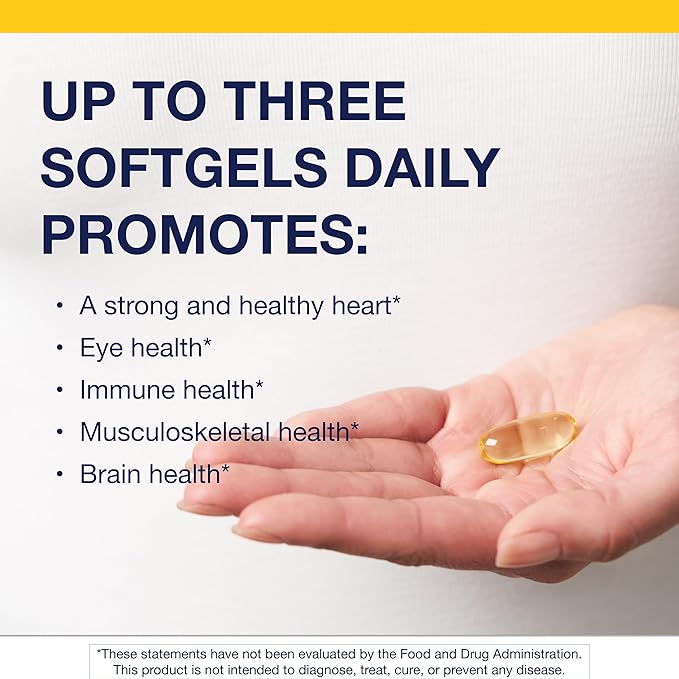 Metagenics OmegaGenics EPA-DHA 1000 mg - High Potency Omega-3 Fish Oil Supplement for Heart, Brain & Joint Health* - Sustainably Sourced - 120 Softgels