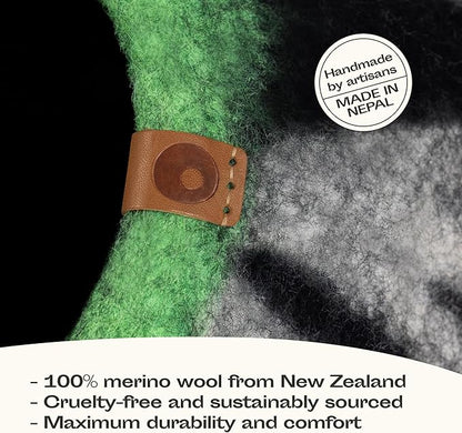 MEOWFIA Cat Cave  Premium Felt Cat Bed for Indoor Cats, Handmade 100% Merino Wool (Large, Shining Tiger)