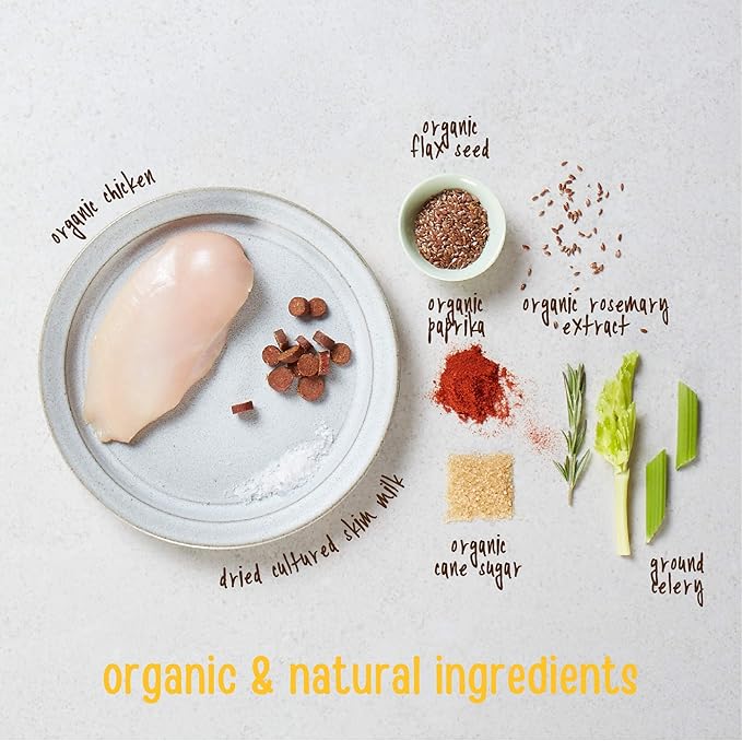 Full Moon USDA Organic Chicken Training Treats Healthy All Natural Dog Treats Human Grade 175 Treats 6 Ounce (Pack of 2)