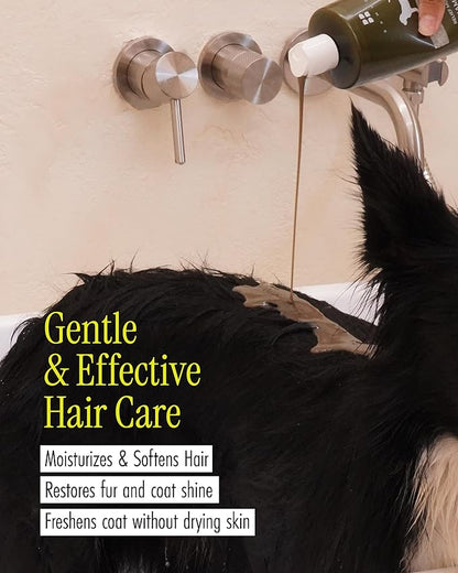 Relief Mud Shampoo for Dogs | Soothing, Hypoallergenic, Tearless Deodorizing Dog Shampoo w/Nourishing Extracts | for Dogs & Puppies (16.9 fl oz)