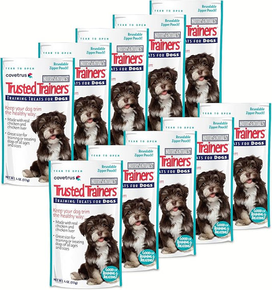 NutriSentials Trusted Trainers Training Treats for Dogs - Soft Dog Treats for Small, Medium & Large Dogs - Chicken Flavor - 10 Pack - 4 oz