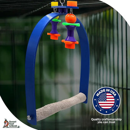 Large Whirly Bird - Perfect Cage Toy Stimulates Visual and Physical Activity - Safe, Non-Toxic, Cage Accessories for Large Birds