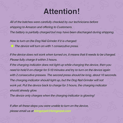 Dog Nail Grinder (Blue)