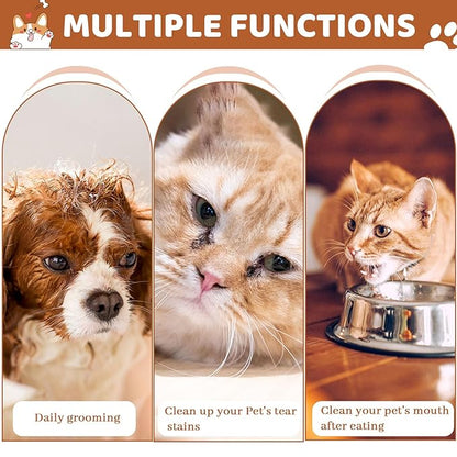 3pcs Pet Comb for Removing Pet Hair, Cat Grooming Comb with Stainless Steel Teeth, Grooming Tools for Dogs Cats