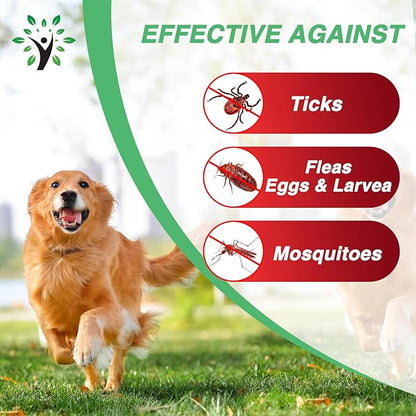 Flea and Tick Wipes for Dogs & Cats, Dog Flea and TIick Treatment Prevention Wipes, All Natural Grooming Wipes for Cleaning, Help with Ticks, Fleas, Eggs & Larvea, 160 Count