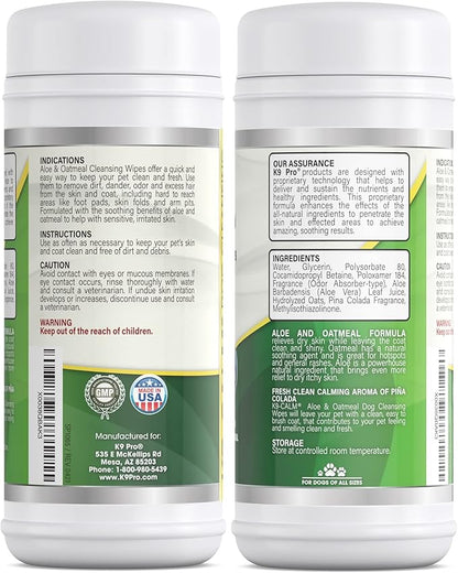 Dog Wipes for Paws and Butt Cleaning Deodorizing - All Natural Pet Wipes for Dogs, Premium Puppy Wipes for Dogs Feet and Dog Face Wipes, Dog Paw Wipes, Dog Bath Wipes for Dogs Feet (120 Count)