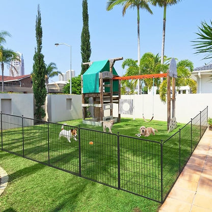 Dog Playpen 32" Height 36 Panels Portable Dog Fence Outdoor for Yard Puppy Playpen Indoor Dog Pen Outdoor for Medium/Small Dogs, Heavy Duty Pet Playpen Dog Kennel for RV, Camping, Yard