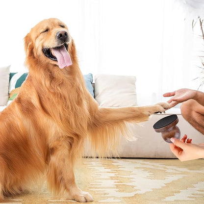 Dog Nail File Dog Scratch Board for Nails Wooden Handicraft Cat Dog Nail Scratch Pad with 4 Pcs Replaceable Sandpaper Dog Trainning Accessories Stress Free Nail Filing for Dogs(Coffee)