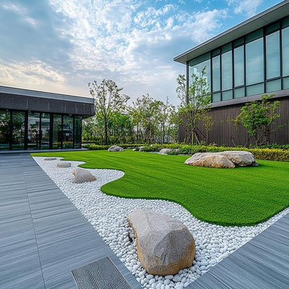 White Natural River Rocks, 1.5-2.5 Inch Decorative Stones for Plants, Garden, and Landscaping  40LB, Ideal for Fish Tanks, Vases, Crafting, Home Decor, and Outdoor Landscaping