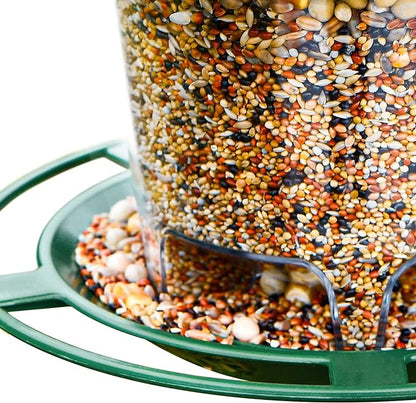 Bird Feeder Outdoor Hanging for Wild Bird Seed, Green