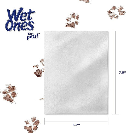 Wet Ones for Pets Hypoallergenic Multi-Purpose Dog Wipes with Vitamins A, C & E | Fragrance-Free Hypoallergenic Dog Wipes for All Dogs Wipes with Wet Lock Seal | 30 Count Pouch Dog Wipes