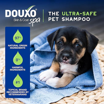 DOUXO® Skin & Coat SPA - Ultra-Safe Puppy Shampoo, 16 fl oz, Skin-Friendly Formula Cleans and Hydrates, Leaves Coat Soft and Plush