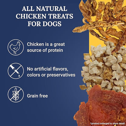Ernie Els Premium Dog Treats Bundle: Chicken Jerky, Freeze-Dried Chicken and Chicken Wrapped Sweet Potato, (Pack of 3), Nutritious and All Natural for Healthy Snacking, Training and Rewards