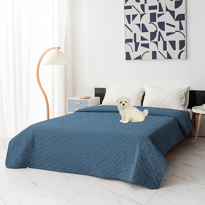 fuguitex Waterproof Dog Bed Cover Couch Cover for Pet Anti-Slip Cat Mat Pet Pad Blanket for Sofa Chair Recliner Bed Furniture Protrctor