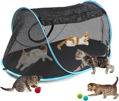 Cat Furniture Tent for Indoor and Outdoor Playpen Portable Cat Tunnels, Outdoor Kennel (Play Kennel)