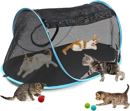 Cat Furniture Tent for Indoor and Outdoor Playpen Portable Cat Tunnels, Outdoor Kennel (Play Kennel)