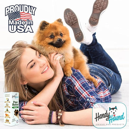 Dog Paw Balm - Paw Butter  Ultimate Dog Paw Protector & Dry Skin Treatment - Nourishing Paw, Nose & Dry Skin Soother - Lick-Safe Paw Balm Dogs Trust - Made in The USA - 2 oz
