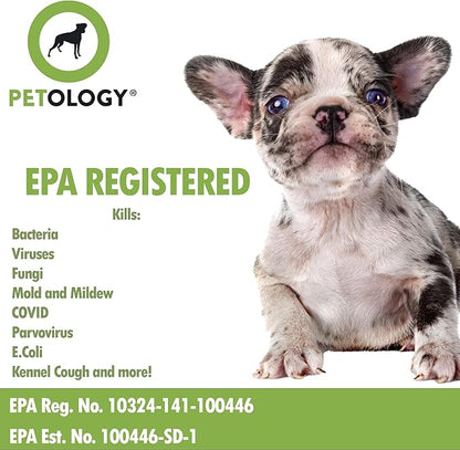 256:1 Disinfectant, 1 Gallon - Liquid Concentrate Disinfectant and Deodorizer, Sanitizer for Veterinary Clinics and Kennels, Effective Against Viruses and Bacteria (Lemon)