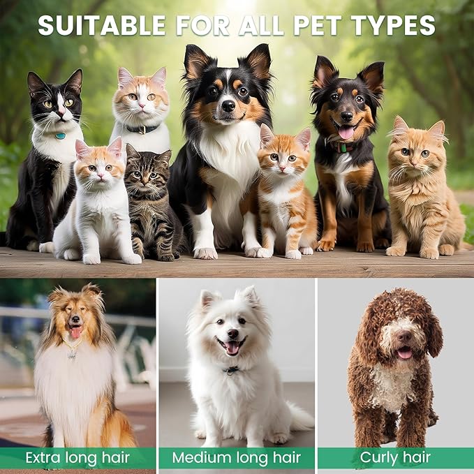 Dog Grooming Vacuum, Pet Grooming Kit, Dog Clipper Nail Trimmer Grinder, 2.5L Dust Cup 7 Grooming Tools 11000Pa Dog Vacuum for Shedding Grooming, Pet Grooming Vacuum for Dogs, Home Cleaning, PG50 Plus