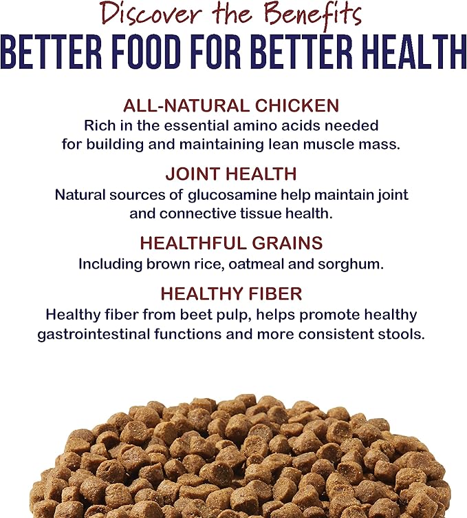 Best Breed Senior Dog Diet (Reduced Calorie) Made in USA [Natural Dry Dog Food] - 4lbs.