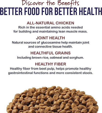 Best Breed Senior Dog Diet (Reduced Calorie) Made in USA [Natural Dry Dog Food] - 4lbs.