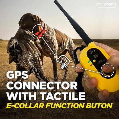 Dogtra Pathfinder 2 - Hunting Ecollar GPS Dog Training Collar with Remote, 9 Mile Range, Tracking & Containment for Medium & Large Dog Breeds, Electric GEO Fence Tracker, Stimulation, Vibration, Tone