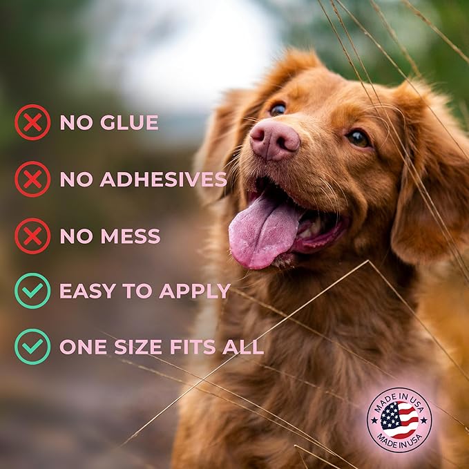 Mag's Paw Grips - Toe Grips for Senior Dogs - Anti-Slip Traction on Hardwood Floors - Nail Wraps for Dogs Under 100lbs