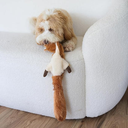 SPOT Skinneeez Squirrel 23-Inch Stuffing-Free Plush Dog Toy – Realistic Design with 2 Squeakers – Durable, Soft Polyester for Medium & Large Dogs – Tug, Fetch & Shake Play – for Moderate Chewers