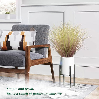 48Pcs Artificial Grass Plants, Faux Shrubs Wheat Grass, Artificial Tall Grass Fake Plants for Outdoor Decor,Artificial Greenery Stems Weed for Room Indoor Home Decor（Light Purple）