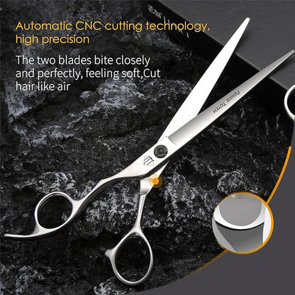 Dog Grooming Scissors: 7.5" Left Handed Pet Shears Made Of Advanced Stainless Steel Alloy for Trimming Dogs Cats and Other Pets Face and Paws