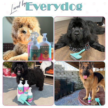 Dog Grooming Slicker Wire Brush: Designed for Long Haired Dog Breeds - Dematting and Deshedding, Comfortable and Easy to Use, Ergonomic Handle - Large