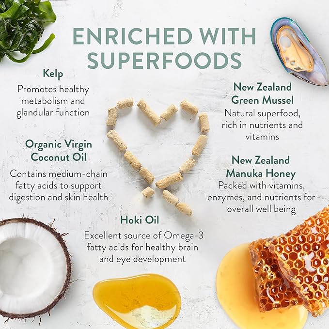 WOOF Air Dried Dog Bites -Venison Recipe Air Dried Dog Food,High Protein Venison Dog Food, Healthy Dog Food,26.5oz