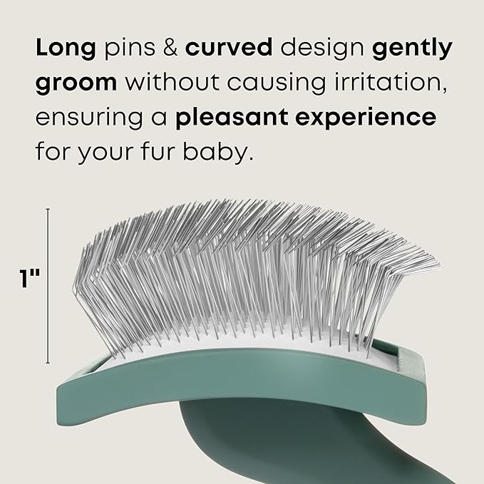 Doodle Brush for Goldendoodle, Poodle, and Labradoodle Coats - Best Slicker Brush for Dogs with Wavy & Curly Hair - Detangle, Brush, & Fluff Like a Pro - Golden Doodle Must Haves by Freshly Bailey