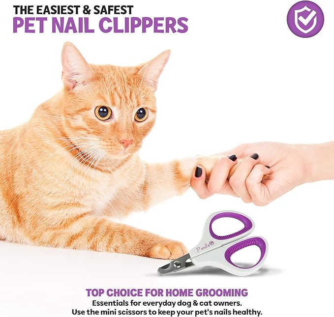 Cat Nail Clipper, Dog Nail Trimmers  Pet Claw Scissors for Cats, Dogs, Rabbits & Small Animals  Sharp Stainless Steel Professional Grooming Tool - Gentle Yet Effective