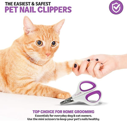 Cat Nail Clipper, Dog Nail Trimmers  Pet Claw Scissors for Cats, Dogs, Rabbits & Small Animals  Sharp Stainless Steel Professional Grooming Tool - Gentle Yet Effective