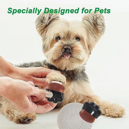 Dog Paw Pad Balm Brush Paw Butter for Dogs Brush Dog Accessories for Dog Nose Balm og Care Products for Dog Paw Butter Paw Balm Applicator for Dog 2Psc