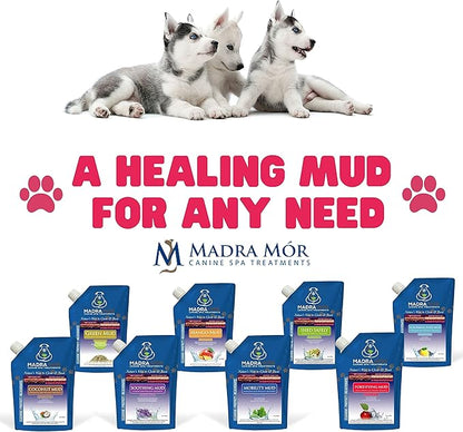 Worldwide Nutrition Bundle: Madra Mor Fortifying Mud - Dog Essentials Mud Bath, Dog Grooming, Dry Skin for Dogs Treatment, Dog Coat Skin Care Products - 10oz Pouch & Multi-Purpose Key Chain